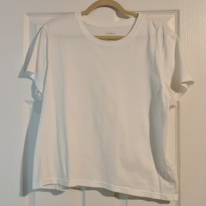 L.L. Bean Plain White Tee